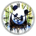 thumbnail image 1 of DesignArt Blue Ashes Large Wall Clock, 1 of 2