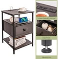 thumbnail image 2 of Table de Chevet avec Tiroirs, Station de Recharge et Ports USB, 2 of 5