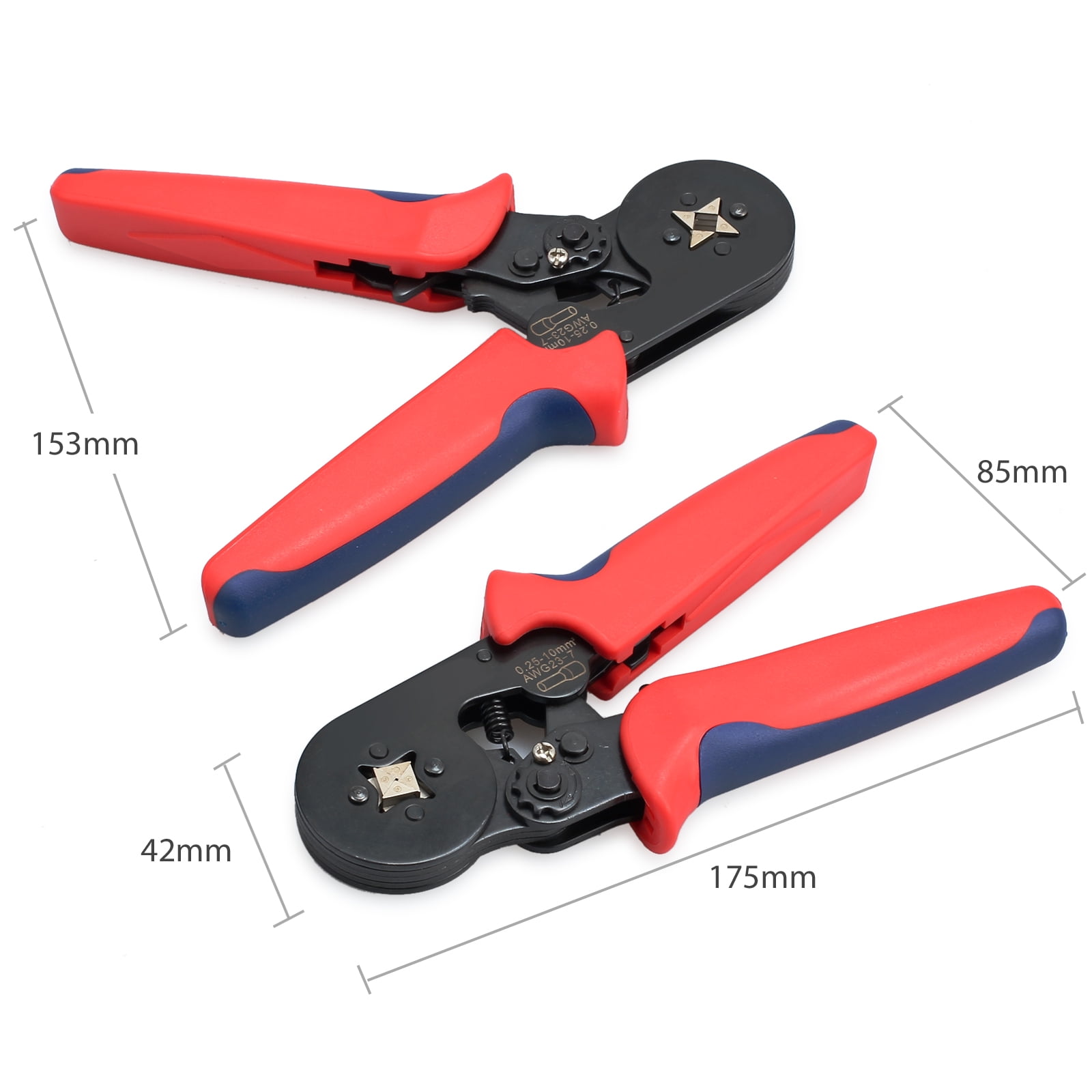 0.25-6mm² 175mm Sleeve-type Terminal Hand Crimping Tool Ferrule Wire Crimper US