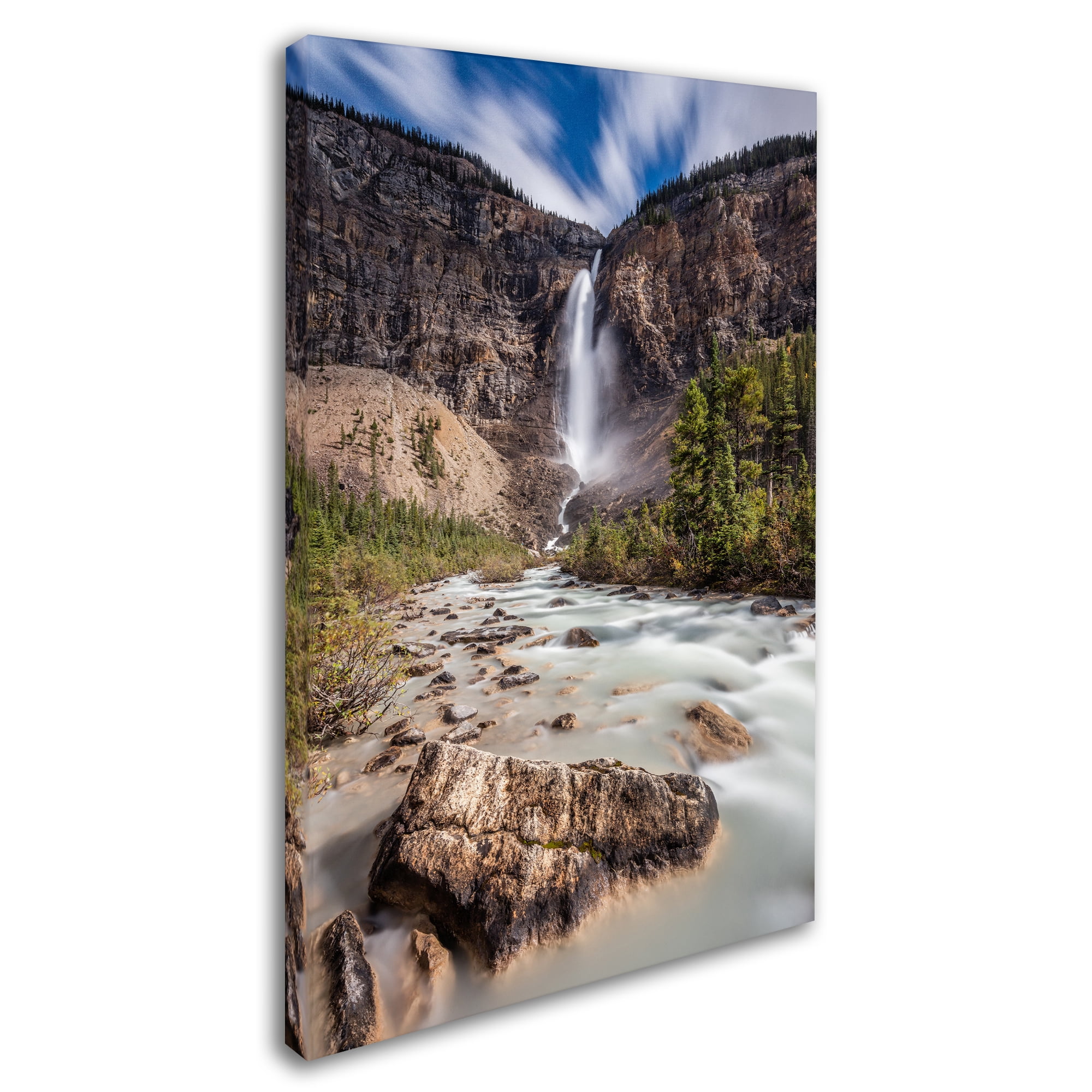 Trademark Fine Art 'Takakkaw Falls' Canvas Art by Pierre Leclerc