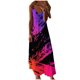thumbnail image 1 of Mujeres Casual cuello en V sin mangas vendaje estampado de rayas chaleco suelto Sling vestido largo OAVQHLG3B Store lin121212, 1 of 4