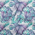 thumbnail image 1 of oneOone Polyester Spandex Turquoise Green Fabric Leaves Craft Projects Decor Fabric Printed By The Yard 56 Inch Wide, 1 of 6