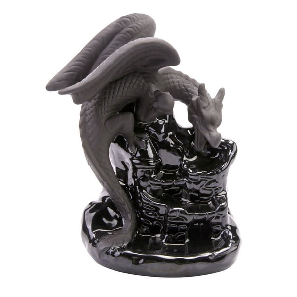 DragóN Zen DecoracióN Cascada Incienso Cono Soporte Censer Encensoir Palnik Incienso MeditacióN Reflujo Incensario