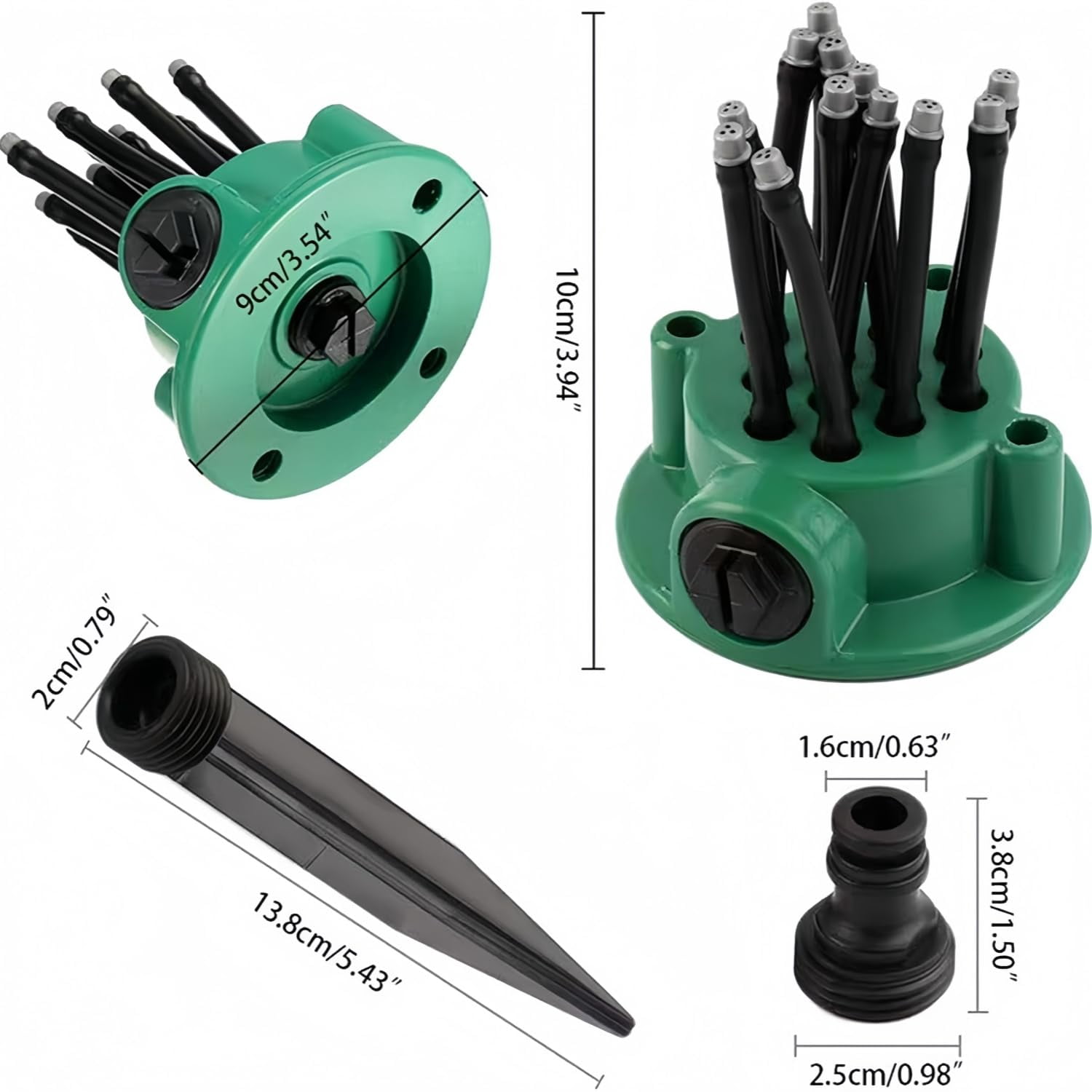 Adjustable Oscillating Sprinkler Wide Coverage,Multi Directional Lawn Sprinkler for Yard