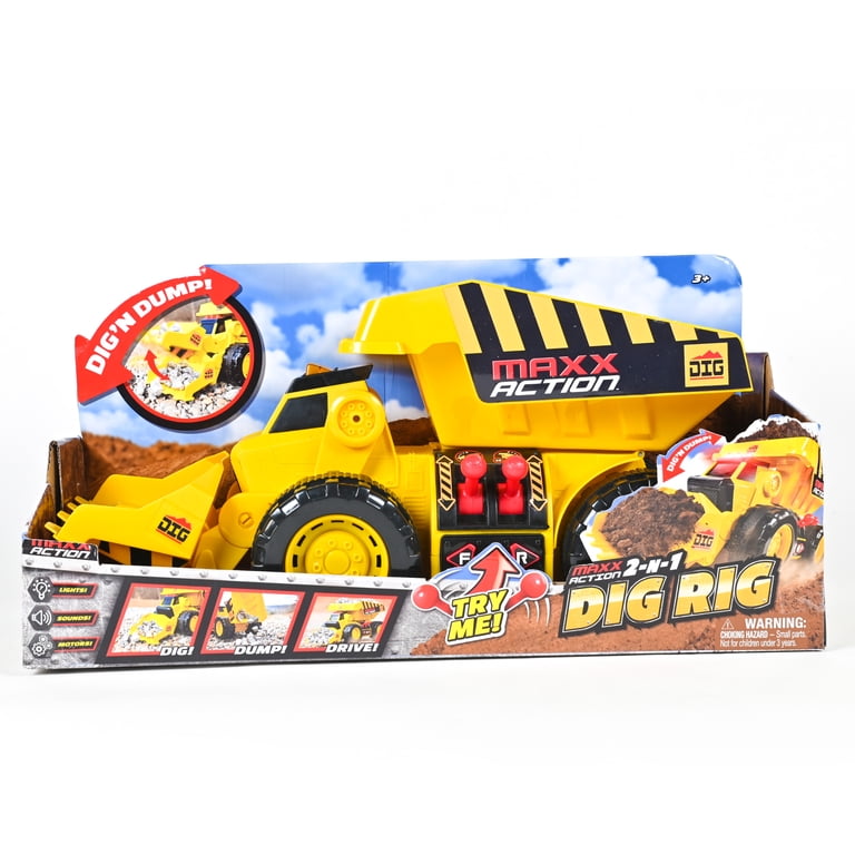 Maxx Action 18" Motorized Dig Rig 2-in-1 Construction Truck photo 4