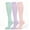 Green+Pink+Purple, variant on Compression Socks for Women & Men Knee High (3 Pairs) 15-20 mmHg is Best Support for Athletic Running Cycling