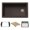 Cafe, variant on Blanco 443314 Inteos 33" Undermount Single Basin Granite Composite Kitchen Sink - Black