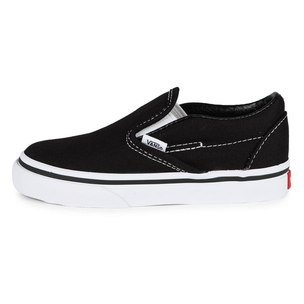 Vans Kids Unisex Classic Slip On Black True White Size 13 Little