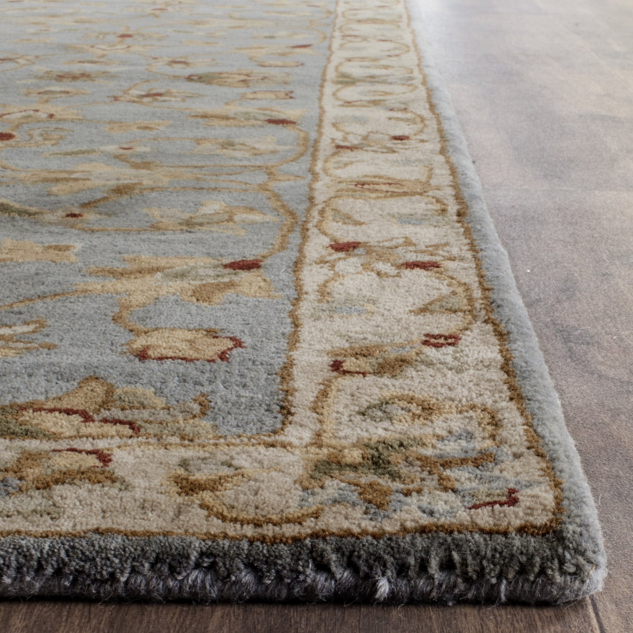 SAFAVIEH Royalty Wenona Oriental Wool Area Rug, Blue/Beige, 11' x 15'