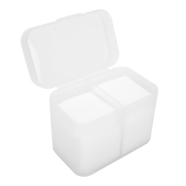 Estuche organizador de uñas, 2 rejillas para decoración de uñas, caja de almacenamiento vacía para decoración de uñas, organizador de almohadillas quitaesmalte, rendimiento inigualable