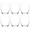 thumbnail image 2 of Juego 6 Vasos Ella Diseño Moderno Vidrio Cristal 370 ml Para Cocina, Banquetes, Fiestas, 2 of 5