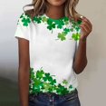 thumbnail image 2 of Fvwitlyh Blouses pour Femmes Couple Chemise Femmes Décontractée Impression de la Saint-Valentin Chemises Col Rond Manches Courtes Tee Tops Tunique Blouse AG,m, 2 of 5