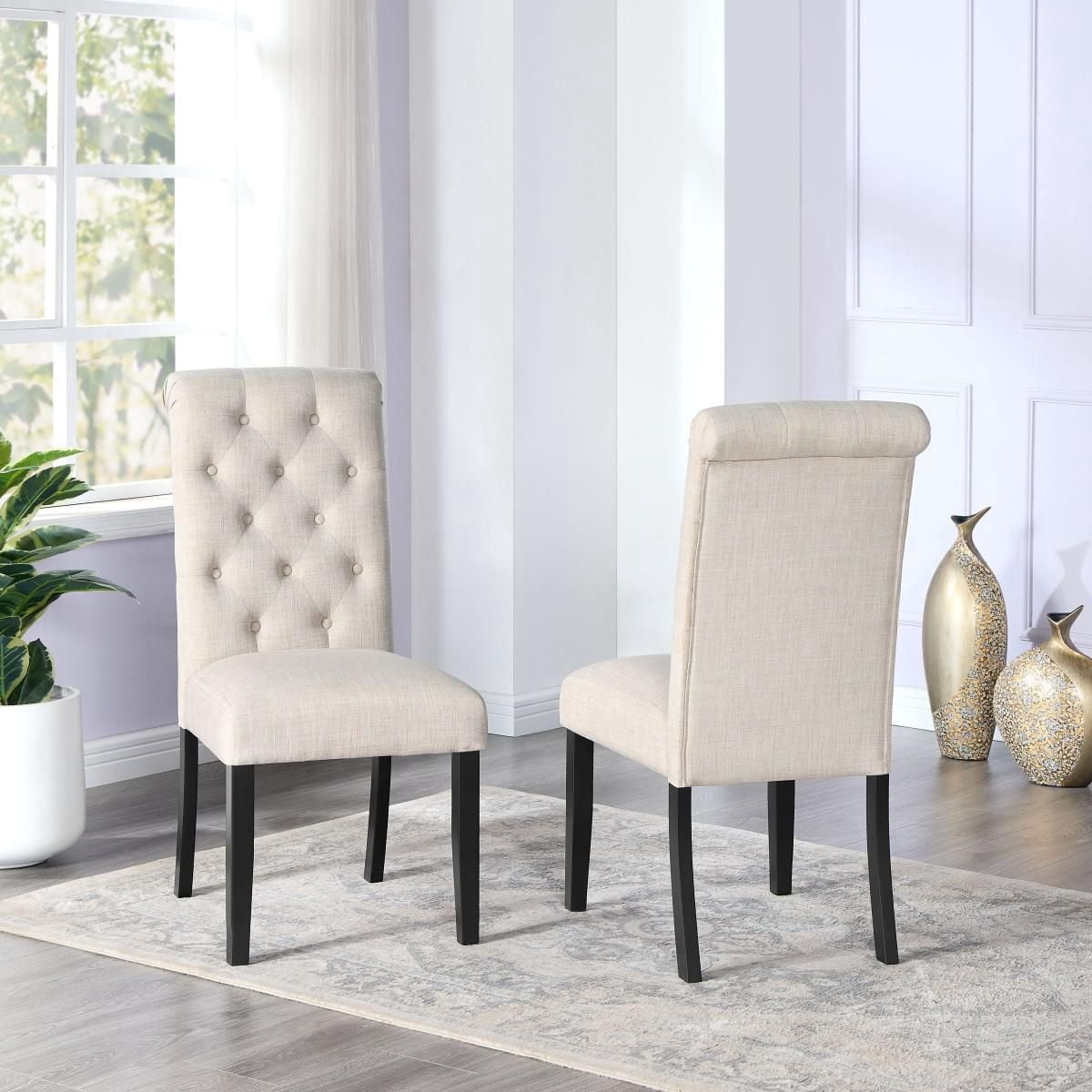 Madeleine Dining Chair, Set of 2, Beige
