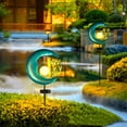 thumbnail image 5 of Luces solares de estrellas y luna para exteriores - Luces solares para jardín con globo de cristal craquelado decorativo iluminación LED impermeable para paisajes caminos patios césped y terrazas., 5 of 5