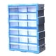 thumbnail image 1 of Caja de almacenamiento de hardware Zulema organizador de tornillos 18 rejillas 18x37,5x48,5cm Azul, 1 of 8