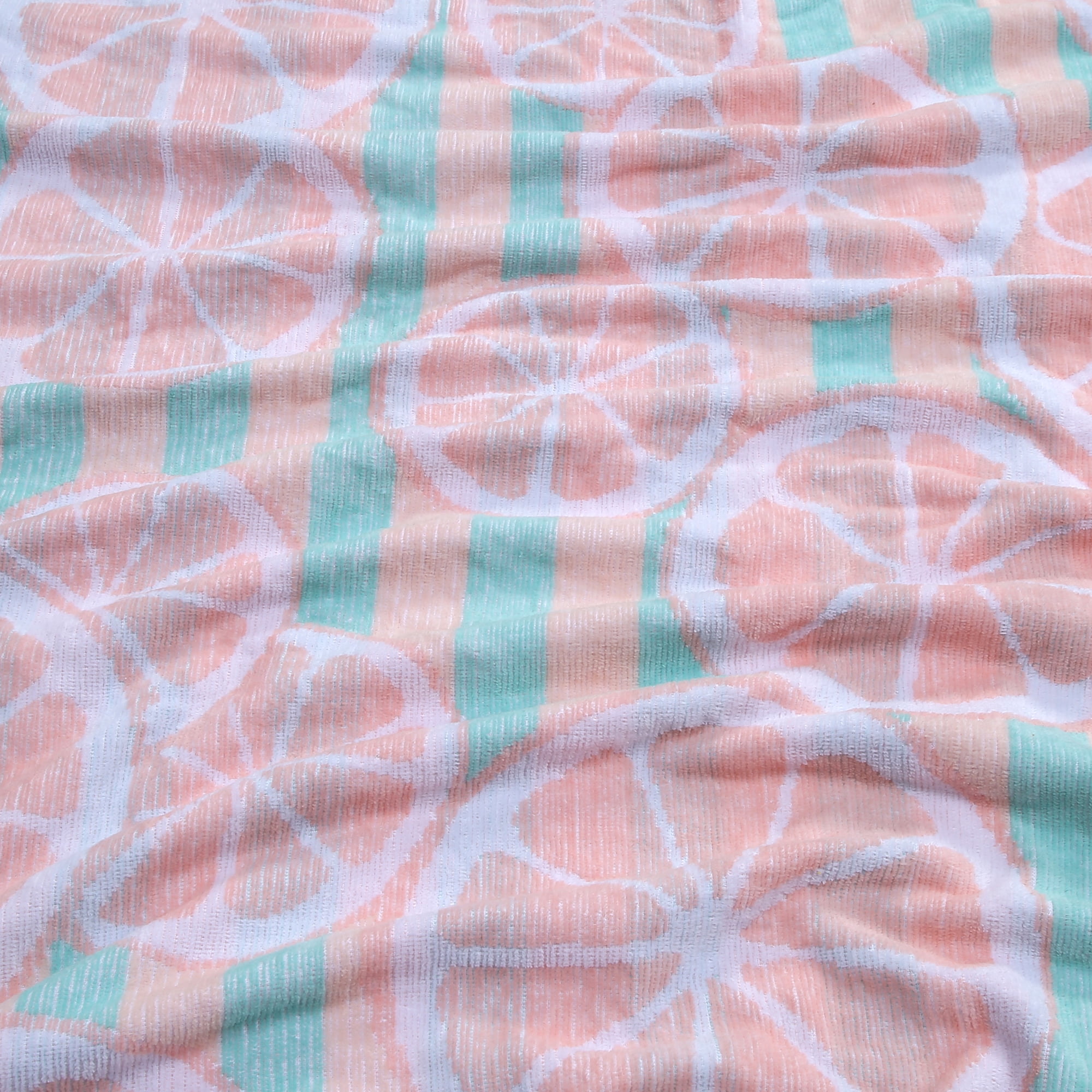 HOMETRENDS Citrus Cotton Beach Towel