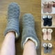 thumbnail image 2 of Zapatillas antideslizantes de terciopelo grueso para mujer, calcetines de piso para adultos, zapatos de baile para interiores, calcetines de tubo alto, Invierno, 2 of 4