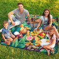 thumbnail image 7 of Bohemian Color Waterproof Picnic Blanket with Foldable Zipper, Suitable for Outdoor Use, Suitable for Travel, Camping, Beaches, Parks, Grasslands, Picnic Blanket Accessories, 7 of 7