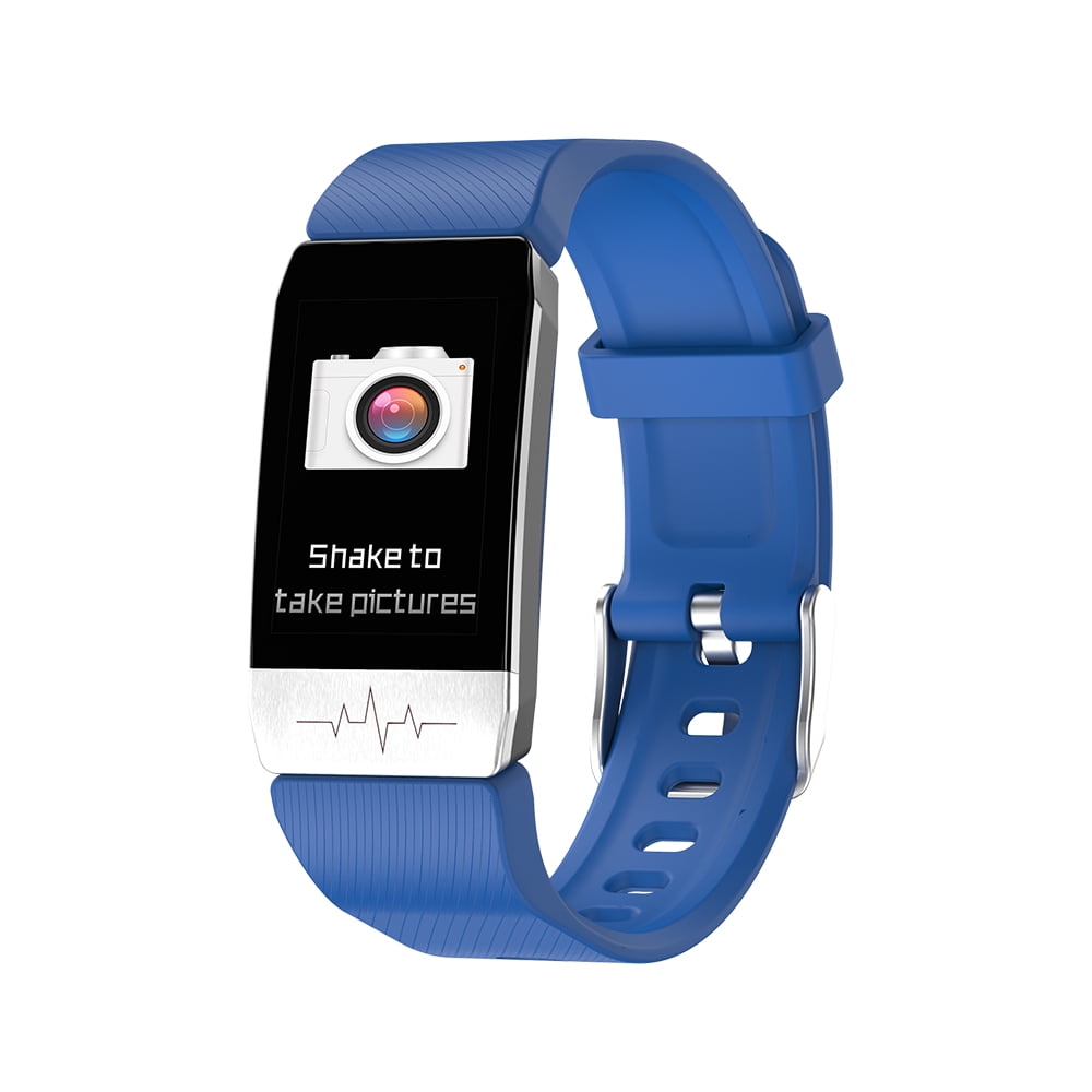 Amdohai Smart Bracelet Thermometer Body Temperature Measurement Health Sleep Monitor Blood Pressure Heart Rate Smart Band Watch Waterproof Fitness