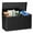 Black, variant on 75-Gallon Waterproof Outdoor Storage Box,Lockable Deck Box,Large Plastic Storage Container for Garden Tools,Patio Furniture & Pool Accessories(BEIGE)