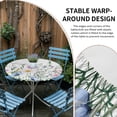thumbnail image 2 of Spring Floral Round Tablecloth for 36-44 Inch Tables, Fitted Table Cover with Elastic Edge, Country Spring Floral Botanical Waterproof Outdoor Table Cloth Protector for Patio Garden Dinner Picnic, 2 of 9
