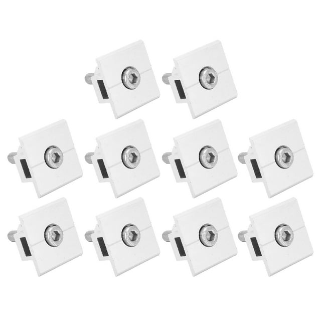 Aluminum Solar Mid Clamp, Compact High Mechanical Strength Time Saving Anodic Oxidation Solar Panel Mid Clamps 10Pcs For Roof PV System