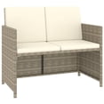 thumbnail image 2 of vidaXL Patio Dining Set 6 Piece Outdoor Dining Table and Chairs Poly Rattan, 2 of 9