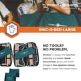 thumbnail image 4 of Disc-O-Bed Grand Lit Double Bancable Cam-O-Bunk avec Organisateurs de Rangement, Vert, 4 of 8