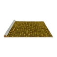 thumbnail image 2 of Ahgly Company Machine Washable Indoor Square Abstract Yellow Modern Area Rugs, 8' Square, 2 of 4