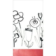 Club Pack of 192 Mod Poppies Premium 2-Ply Disposable Guest Napkins 7.85"