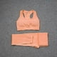thumbnail image 5 of Conjunto de dos piezas de mallas y Top corto para mujer, conjuntos de ropa de Yoga, trajes de entrenamiento sin costuras de cintura alta, trajes de entrenamiento para Fitness, ropa de gimnasio, 5 of 5