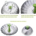 thumbnail image 4 of Stainless Steel Steaming Basket, 9' Pressure Cooker Steamer with Handle, Folding Vegetable Steamer Insert, 4 of 5
