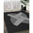 thumbnail image 3 of Ahgly Company Machine Washable Indoor Rectangle Transitional Midnight Gray Area Rugs, 2' x 3', 3 of 7