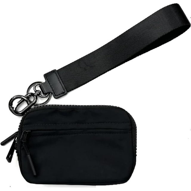 Corelration The Wallet 2nd Gen, Corelation Wallet, Wristlet Nylon Wallets for Women, Waterproof Zippered Card Case(Black)