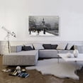 thumbnail image 2 of ARTCANVAS The Place Of The Republic With Snow Canvas Art Print by Eugene Galien-Laloue - Size: 40" x 26" (1.50" Deep), 2 of 9
