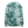 thumbnail image 6 of zaveiop Zip up Hoodies for Women Tie-Dye Acid Wash Oversized Sweatshirt Fall Fashion Jacket Cute Y2k Winter Teen Girls Pullover (Green, XS), 6 of 6
