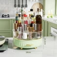 thumbnail image 3 of Organizador de maquillaje Baoblaze 360 grados antideslizante 2 capas verde, 3 of 8