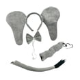 thumbnail image 2 of Conjunto de disfraz de elefante para niños, decoración de Halloween para fiestas de cosplay 4 piezas, 2 of 9