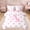 Pink A, variant on Erosebridal Pink Bow Heart Letter G Bedding Comforter Set, Cartoon Love Heart Queen Bedding Sets for Girls, Pink Reversible, 7pcs