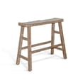 thumbnail image 2 of Sunny Designs Marina 30" Mahogany Wood Bench in Beach Pebble Beige, 2 of 3