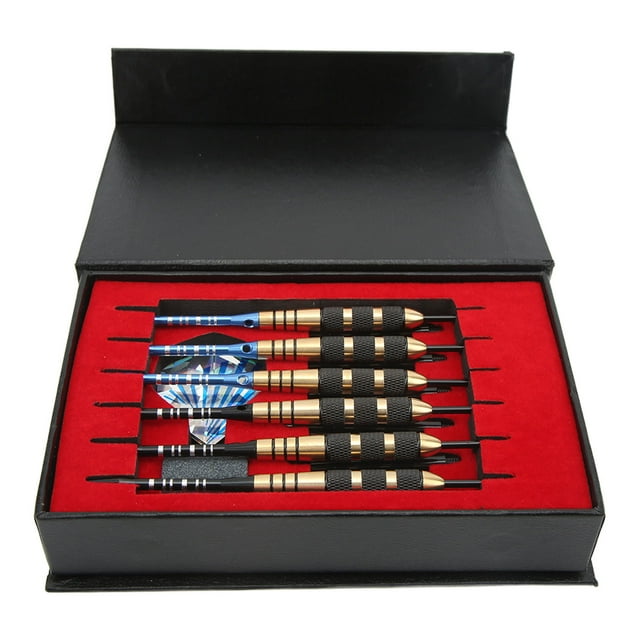 Équipements de Sport de Fléchettes, Ensemble de Fléchettes 6 Pcs avec Boîte de Rangement pour Sports Extérieurs