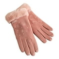 thumbnail image 2 of EARKITY Winter Gloves for Women, Warm Touchscreen Glove, Warm Thermal Gloves, Winter Warm Touchscreen Gloves, Women's Fleece Lining Texting Gloves, Fuzzy Soft Winter Gloves for Skiing in Clod Weather, 2 of 5