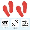 thumbnail image 4 of Marcadores de pies Uxcell para el aula, marcadores de piso de plástico en forma de pie antideslizantes, 7 colores 8 pares, 4 of 6