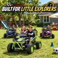 thumbnail image 2 of Conchico 36V Powered Ride on Toy for Big Kids, 2 Seater Electric Ride on Car with Rear Wheel Suspension, Bluetooth, Max Speed 8 mph, Aged 6+, Green, 2 of 8