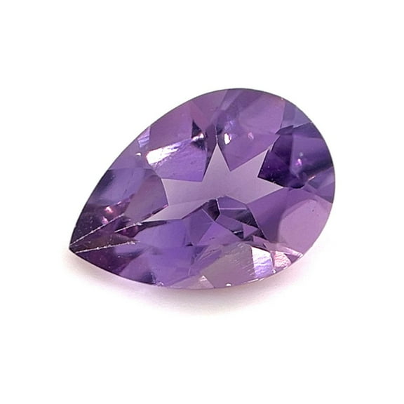 Certified Natural 1.75 Carat Amethyst Pear Shape Brilliant Cut 10x7 mm Loose Gemstone February Birthstone