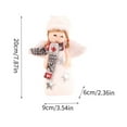thumbnail image 3 of Fiudx Colgante de Ángel Navideño, Muñeco de Nieve Hecho a Mano, Adorno de Papá Noel, Adorno para Árbol Festivo, Opciones Multicolor, Decoración Navideña, Tamaño 20 X 9 X 6 Cm, 3 of 4