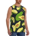 thumbnail image 2 of Balery Fresh Avocado Men's Sleeveless Muscle Shirts Workout Tank Top, Moisture Wicking, Odor Protection-X-Large, 2 of 8