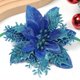 thumbnail image 1 of Flores decorativas navideñas clásicas, Adornos de árbol de Navidad, flores para nuevo para el hogar, suministros de fiesta de año, flor de Pascua brillante, 1 of 4