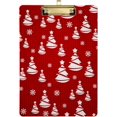 thumbnail image 2 of FMSHPON Christmas Cartoon Xmas Tree White Red Clipboard Hardboard Wood Nursing Clip Board and Pull for Standard A4 Letter 13x9 inches, 2 of 5