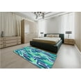 thumbnail image 4 of Ahgly Company Indoor Square Patterned Blue Eyes Blue Area Rugs, 4' Square, 4 of 6